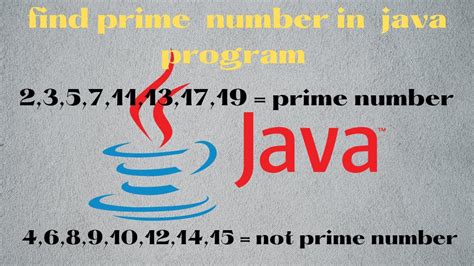 how to find prime numbers java.